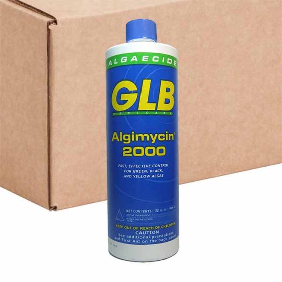 GLB Algimycin 2000 Non Metal Algaecide Case of 12 Quarts